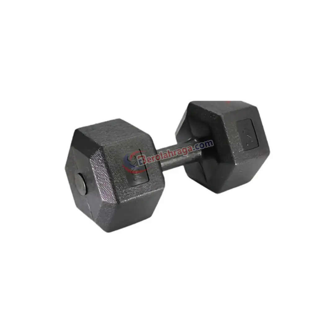 DUMBELL ROX HEXA RUBBER PHOENIX DRHX-10R BLK